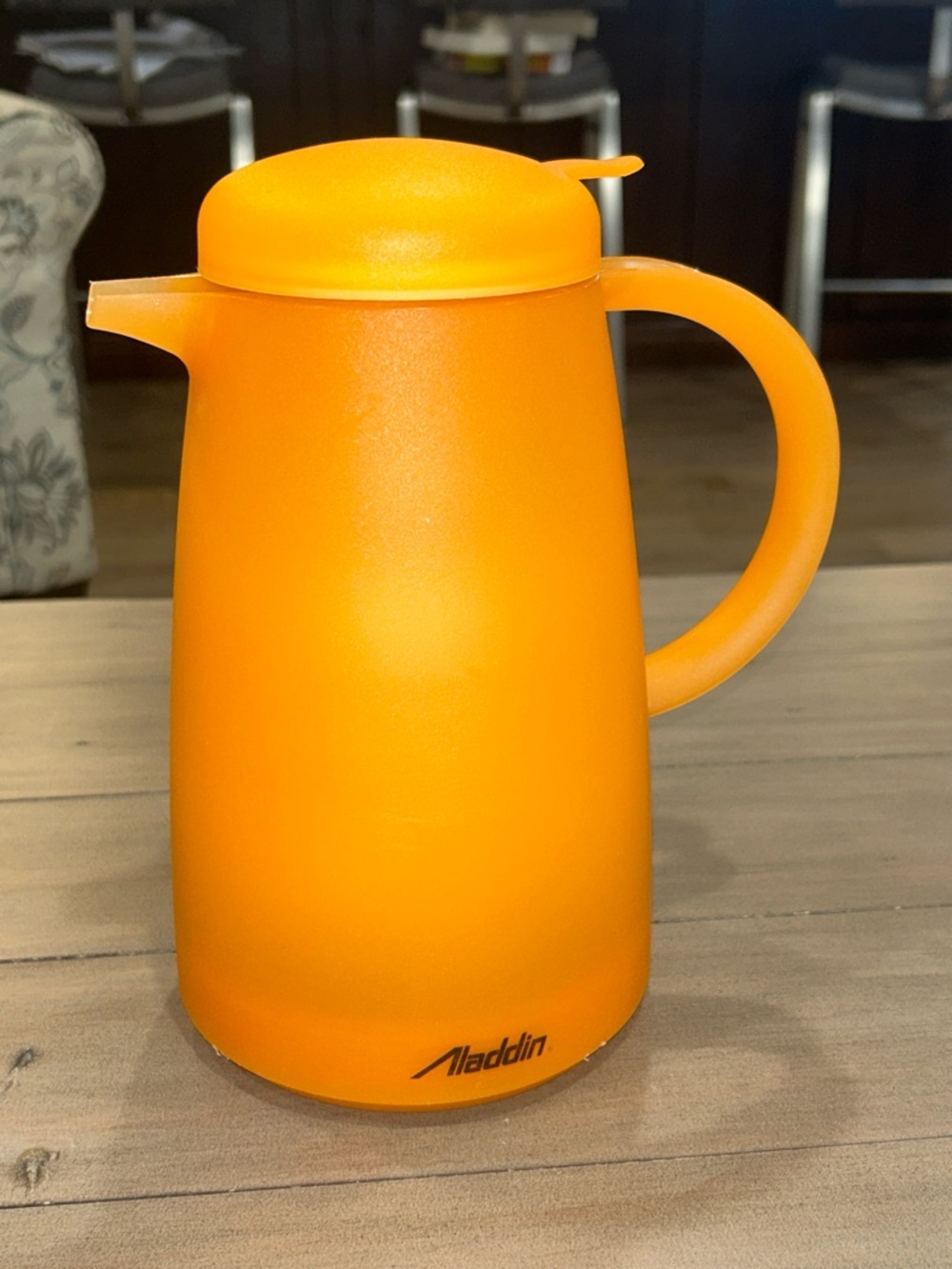 Aladdin Vintage Orange Insulated Carafe Thermos